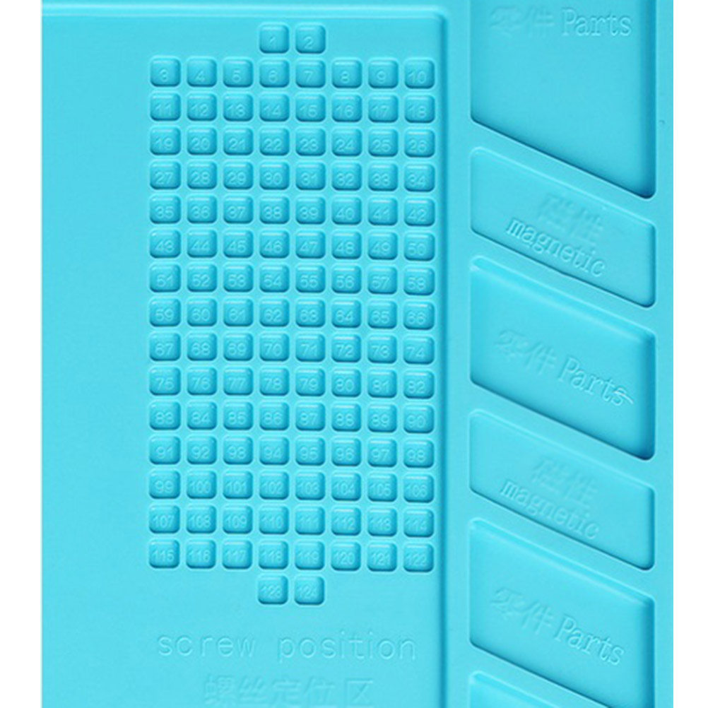 Heat Mat Silicone - S-160 Manyetik Silikon Lehimleme Matı, Isıya