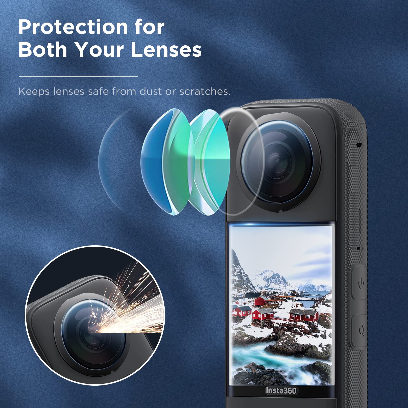Lens Koruma Insta360 X3 Aksesu - Insta360 Camera X3 incelemesi ve fiyatı